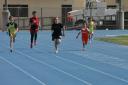 Eli (Lightning), Lucas (Heat) and Greg (Lightning) at the start