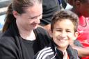 Lukas and his mother